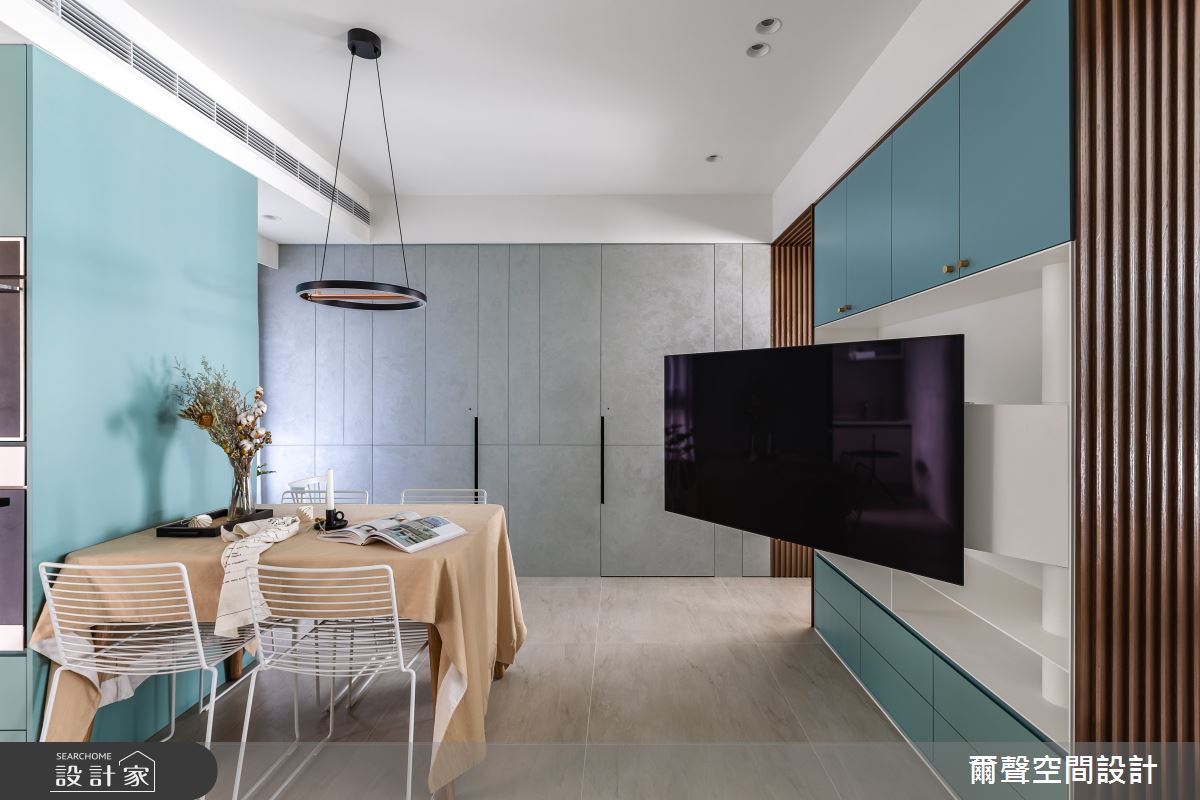 16坪預售屋＿現代風餐廳案例圖片＿爾聲空間設計＿爾聲_Blue Lagoon 一抹藍湖之8