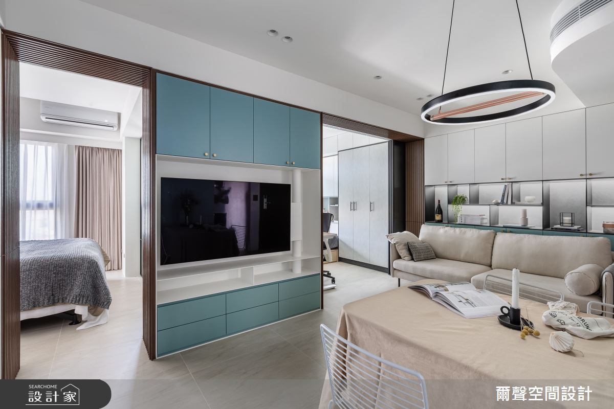 16坪預售屋＿現代風餐廳案例圖片＿爾聲空間設計＿爾聲_Blue Lagoon 一抹藍湖之15