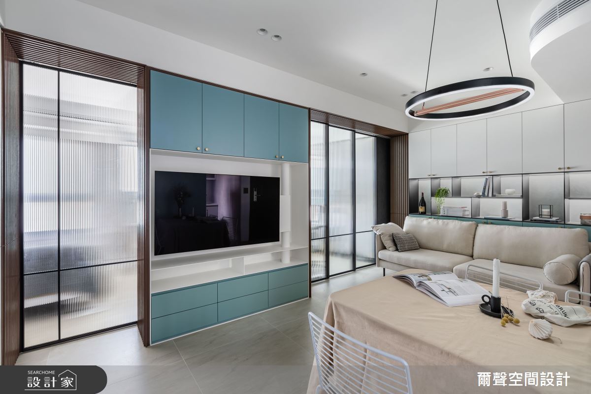 16坪預售屋＿現代風餐廳案例圖片＿爾聲空間設計＿爾聲_Blue Lagoon 一抹藍湖之16