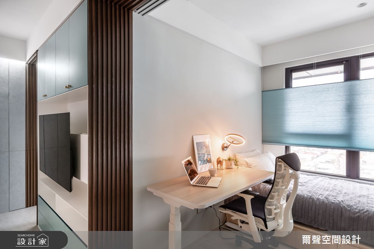 16坪預售屋＿現代風臥室案例圖片＿爾聲空間設計＿爾聲_Blue Lagoon 一抹藍湖之18