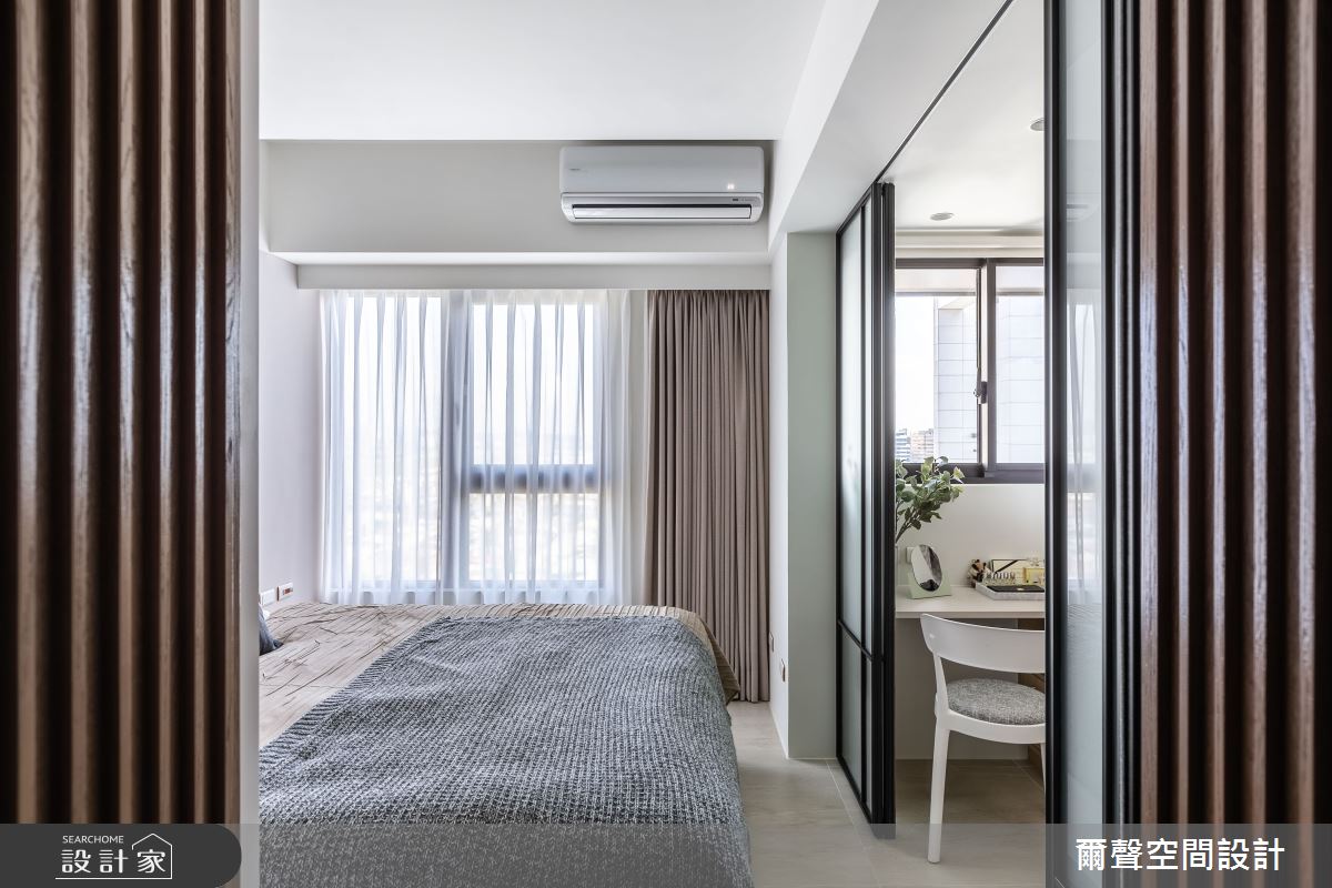 16坪預售屋＿現代風臥室案例圖片＿爾聲空間設計＿爾聲_Blue Lagoon 一抹藍湖之23