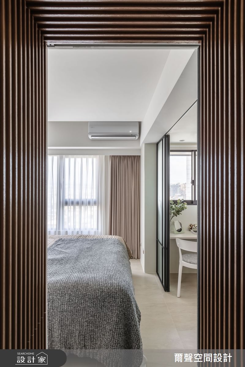16坪預售屋＿現代風臥室案例圖片＿爾聲空間設計＿爾聲_Blue Lagoon 一抹藍湖之24