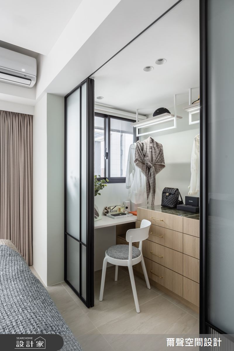 16坪預售屋＿現代風臥室案例圖片＿爾聲空間設計＿爾聲_Blue Lagoon 一抹藍湖之25