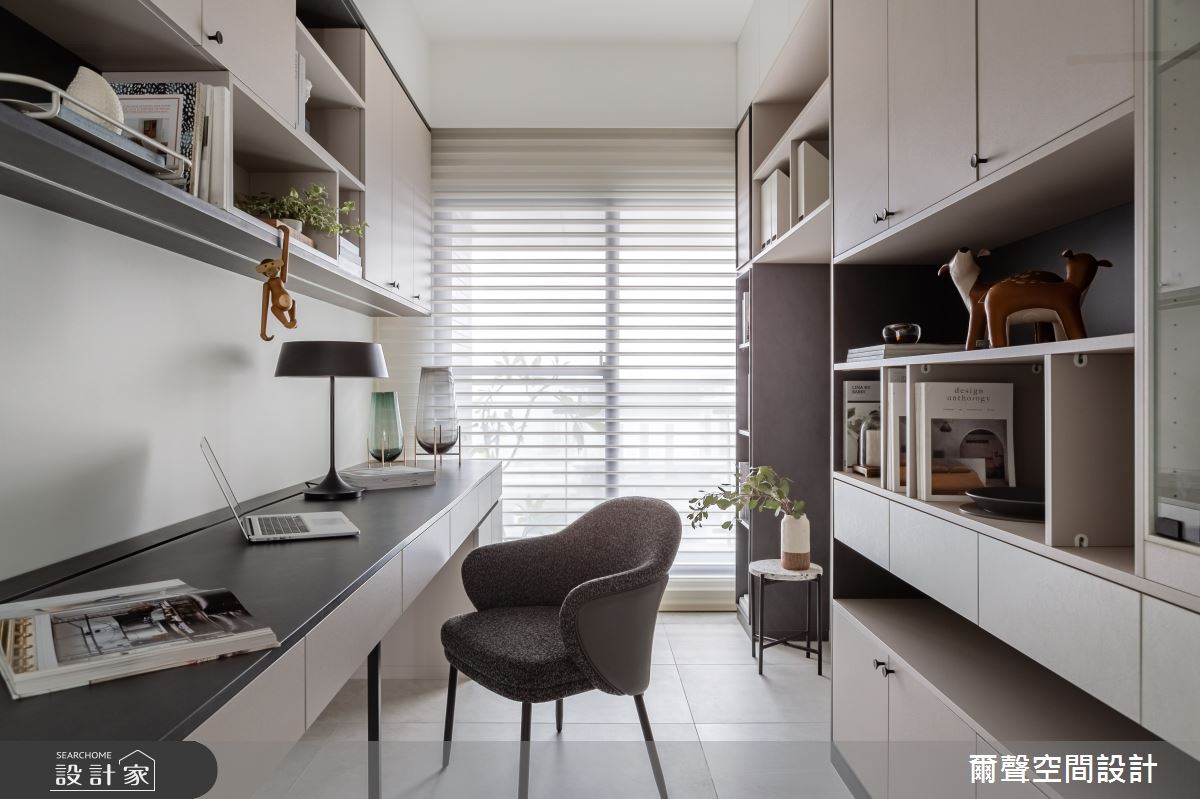 51坪新成屋(5年以下)＿現代風書房案例圖片＿爾聲空間設計＿爾聲_凝鑄之18