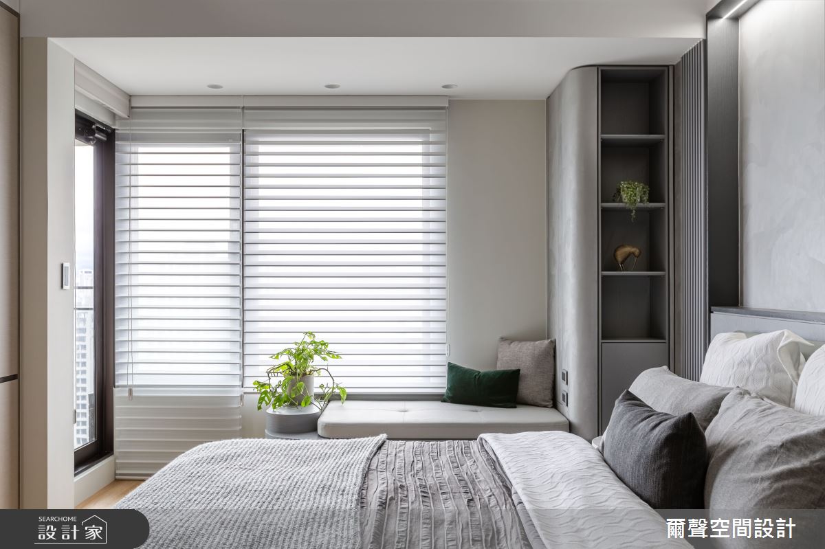 51坪新成屋(5年以下)＿現代風臥室案例圖片＿爾聲空間設計＿爾聲_凝鑄之20