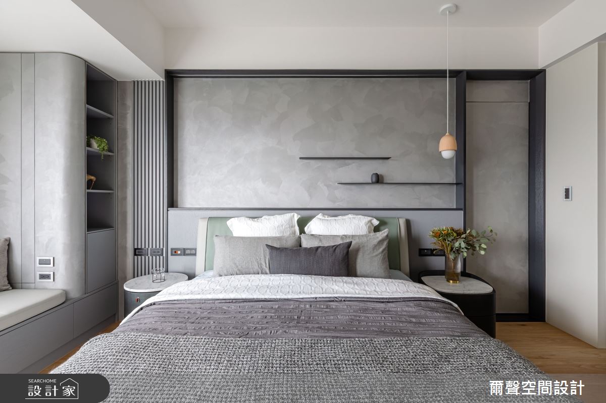 51坪新成屋(5年以下)＿現代風臥室案例圖片＿爾聲空間設計＿爾聲_凝鑄之21