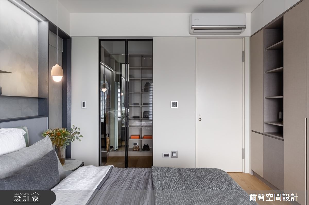 51坪新成屋(5年以下)＿現代風臥室案例圖片＿爾聲空間設計＿爾聲_凝鑄之23