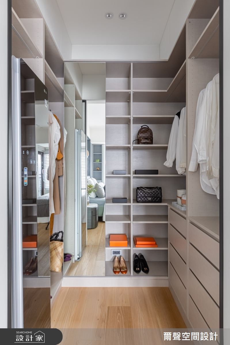 51坪新成屋(5年以下)＿現代風更衣間案例圖片＿爾聲空間設計＿爾聲_凝鑄之25