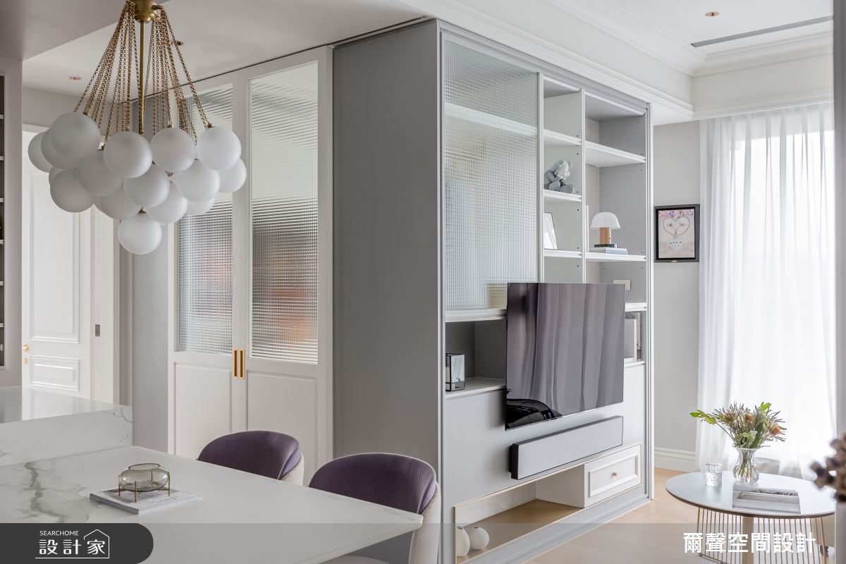 16坪毛胚屋＿法式風客廳餐廳更衣間中島案例圖片＿爾聲空間設計＿爾聲_Jolie Boîte 珠寶盒之14