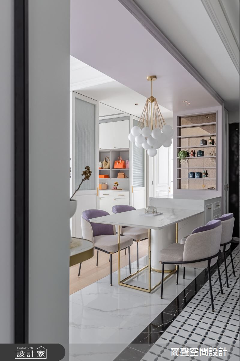 16坪毛胚屋＿法式風餐廳更衣間中島案例圖片＿爾聲空間設計＿爾聲_Jolie Boîte 珠寶盒之6