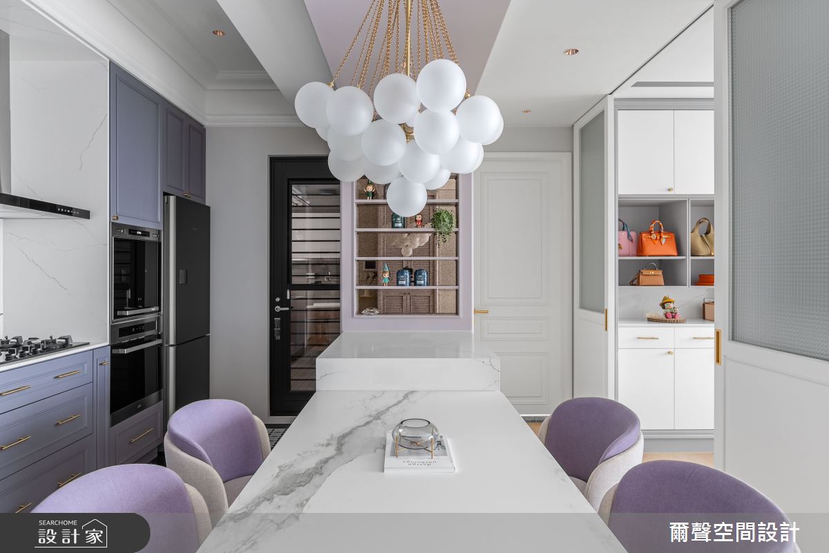 16坪毛胚屋＿法式風餐廳廚房更衣間案例圖片＿爾聲空間設計＿爾聲_Jolie Boîte 珠寶盒之3