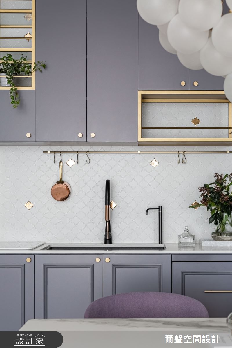 16坪毛胚屋＿法式風廚房案例圖片＿爾聲空間設計＿爾聲_Jolie Boîte 珠寶盒之8