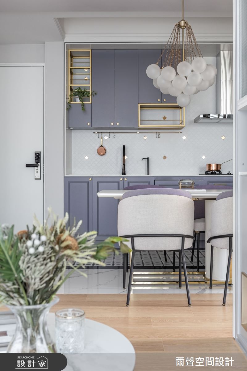 16坪毛胚屋＿法式風玄關客廳餐廳廚房案例圖片＿爾聲空間設計＿爾聲_Jolie Boîte 珠寶盒之7