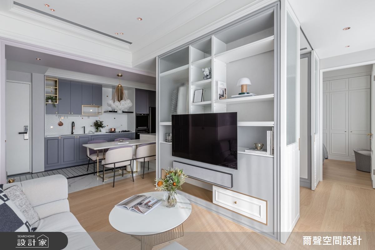16坪毛胚屋＿法式風玄關餐廳廚房走廊中島案例圖片＿爾聲空間設計＿爾聲_Jolie Boîte 珠寶盒之12