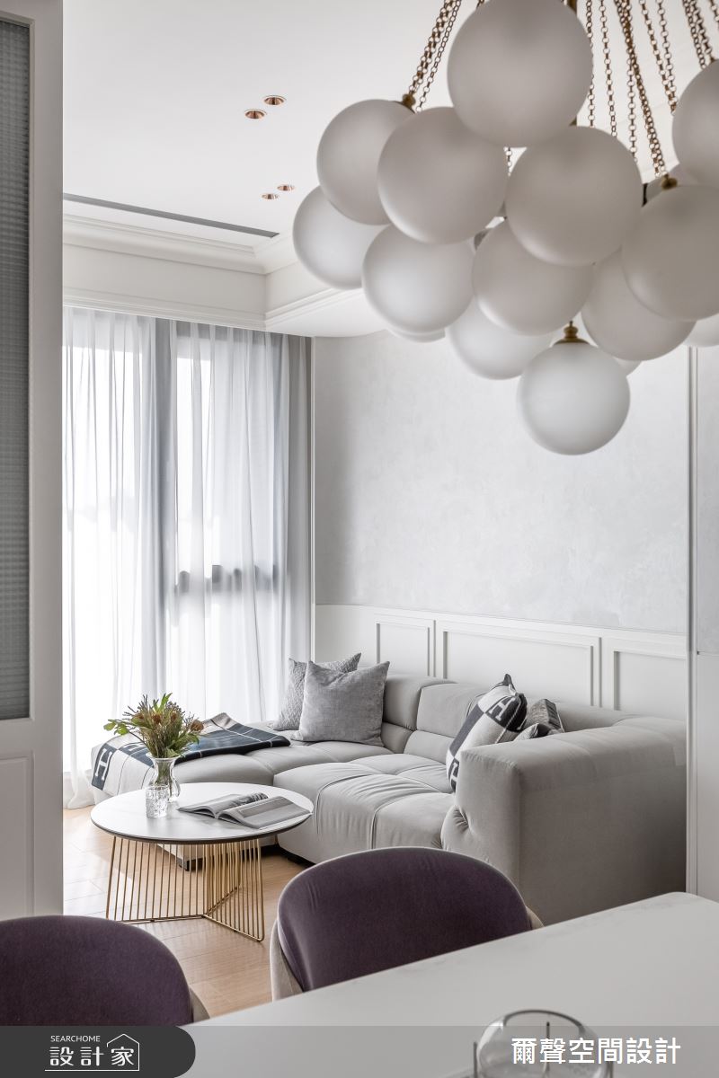 16坪毛胚屋＿法式風客廳餐廳案例圖片＿爾聲空間設計＿爾聲_Jolie Boîte 珠寶盒之17