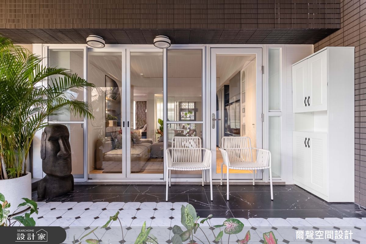 38坪新成屋(5年以下)＿混搭風陽台案例圖片＿爾聲空間設計＿爾聲_Le Harmony 小室美栽之1