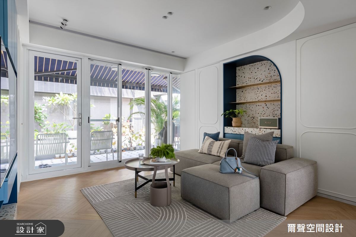 38坪新成屋(5年以下)＿混搭風客廳陽台案例圖片＿爾聲空間設計＿爾聲_Le Harmony 小室美栽之11