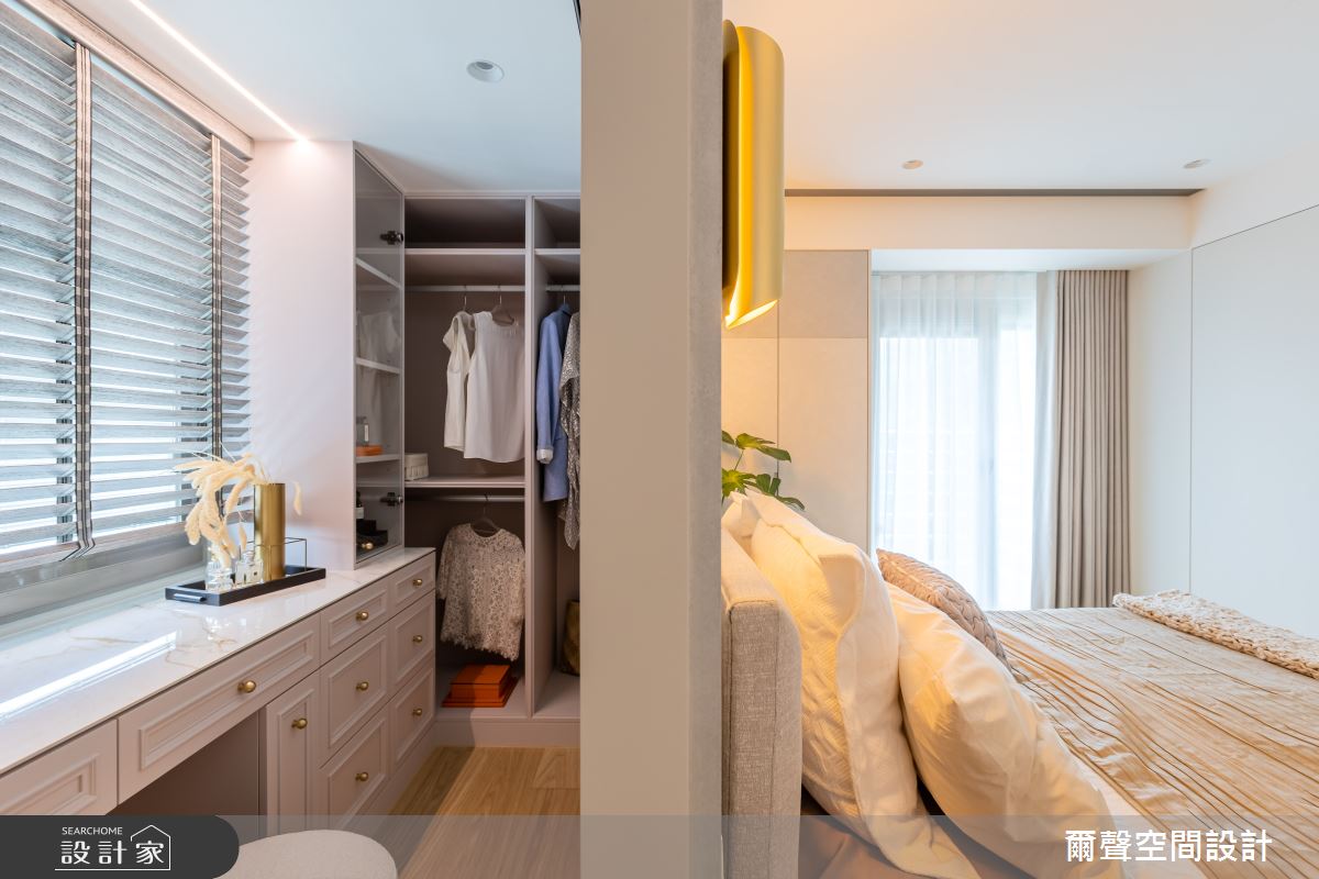33坪老屋(16~30年)＿混搭風臥室更衣間案例圖片＿爾聲空間設計＿爾聲_新月澄螢之8