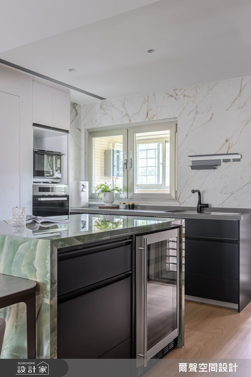 33坪老屋(16~30年)＿混搭風廚房中島案例圖片＿爾聲空間設計＿爾聲_新月澄螢之11