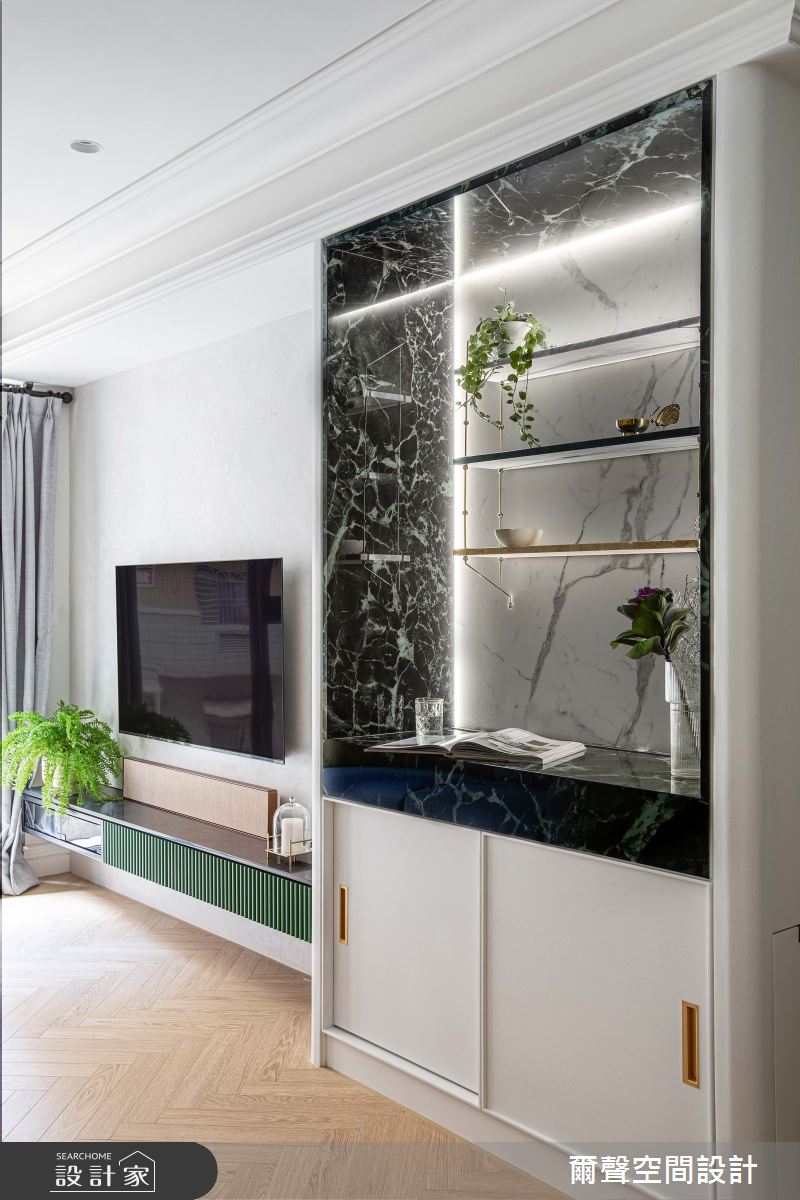 15坪新成屋(5年以下)＿澳客風客廳案例圖片＿爾聲空間設計＿爾聲_香培玉琢之4