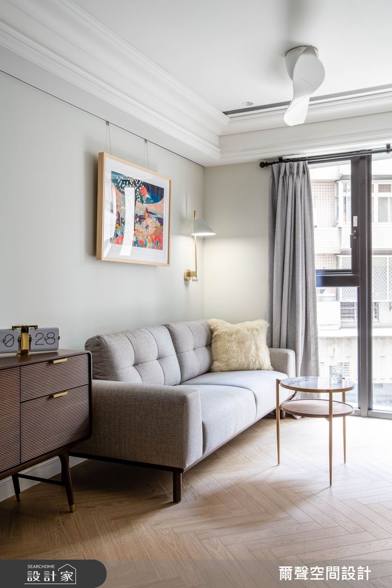15坪新成屋(5年以下)＿澳客風客廳案例圖片＿爾聲空間設計＿爾聲_香培玉琢之9