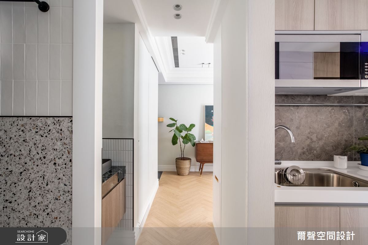 15坪新成屋(5年以下)＿澳客風廚房走廊案例圖片＿爾聲空間設計＿爾聲_香培玉琢之10