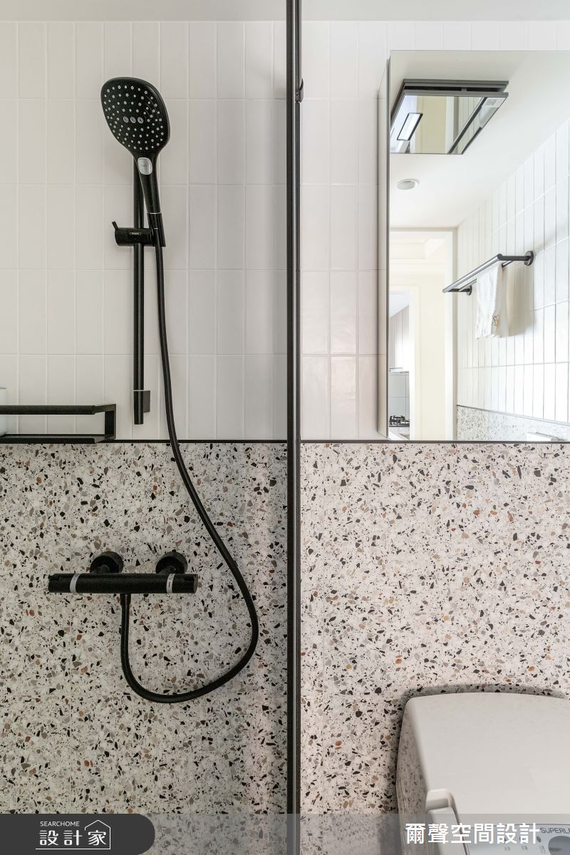15坪新成屋(5年以下)＿澳客風浴室案例圖片＿爾聲空間設計＿爾聲_香培玉琢之15