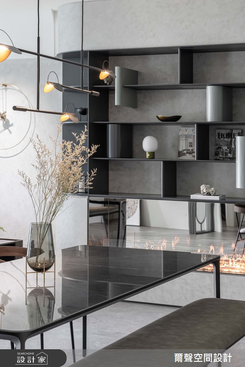 44坪新成屋(5年以下)＿現代風餐廳案例圖片＿爾聲空間設計＿爾聲_浮光漾影之7