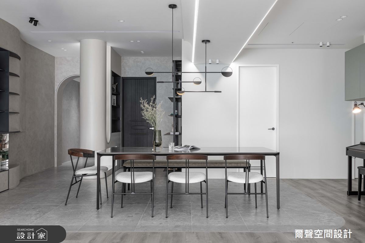 44坪新成屋(5年以下)＿現代風餐廳案例圖片＿爾聲空間設計＿爾聲_浮光漾影之9