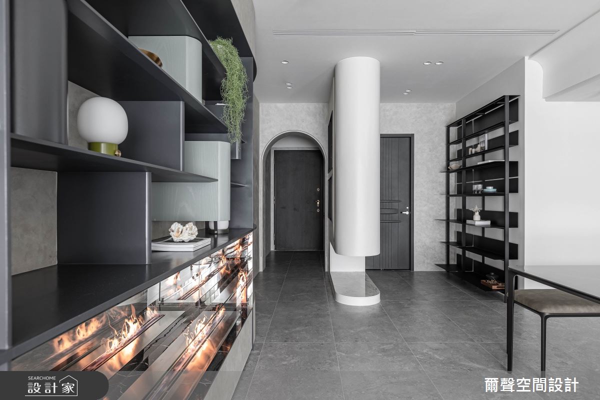 44坪新成屋(5年以下)＿現代風玄關案例圖片＿爾聲空間設計＿爾聲_浮光漾影之10