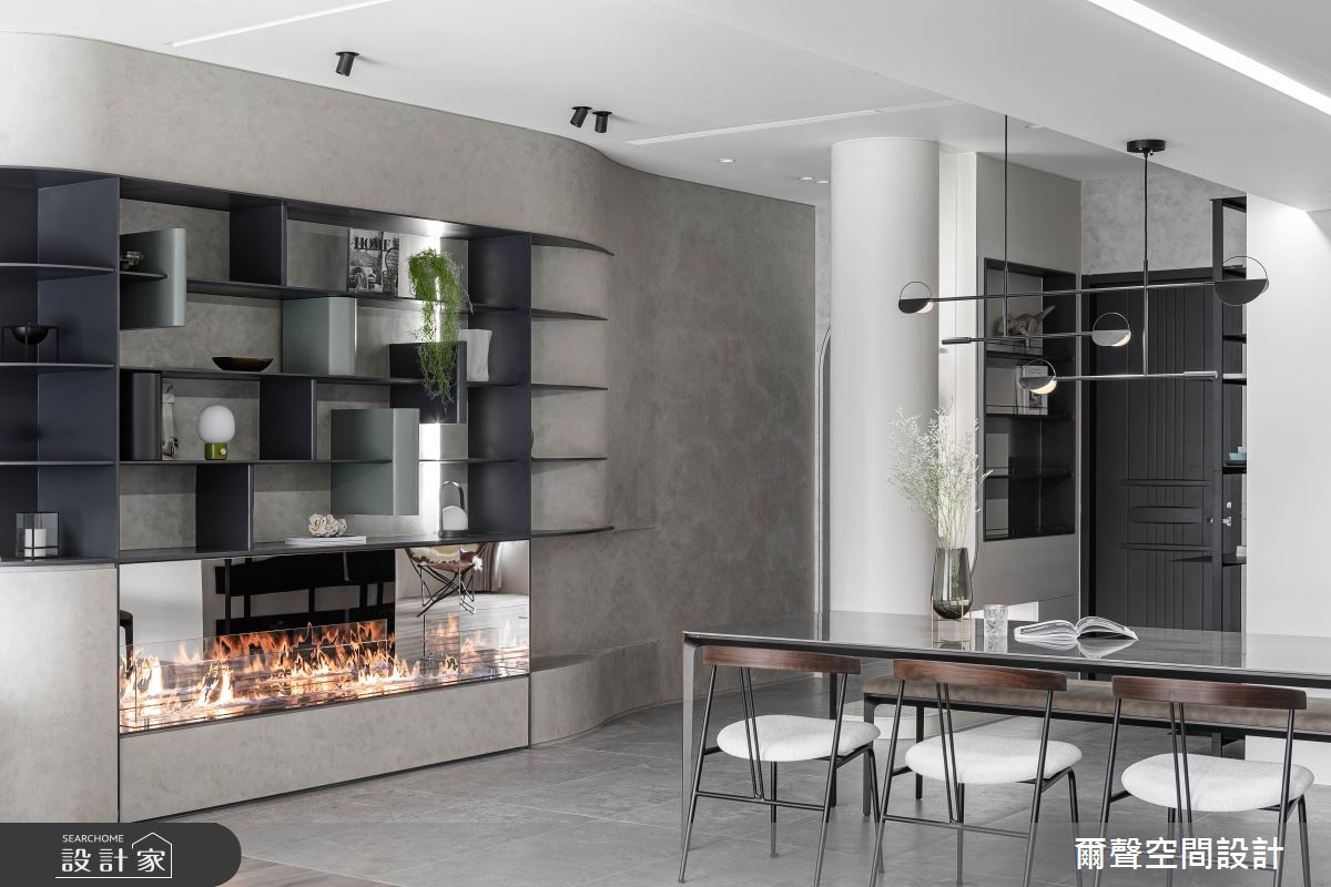 44坪新成屋(5年以下)＿現代風餐廳案例圖片＿爾聲空間設計＿爾聲_浮光漾影之12