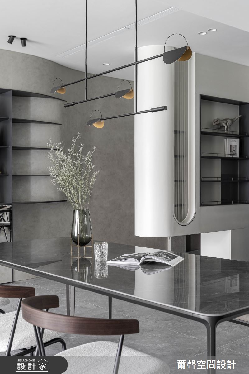 44坪新成屋(5年以下)＿現代風餐廳案例圖片＿爾聲空間設計＿爾聲_浮光漾影之13