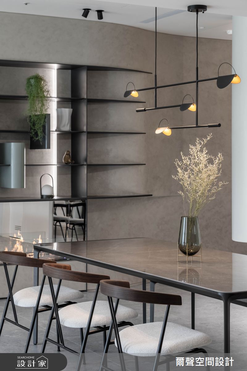 44坪新成屋(5年以下)＿現代風餐廳案例圖片＿爾聲空間設計＿爾聲_浮光漾影之14