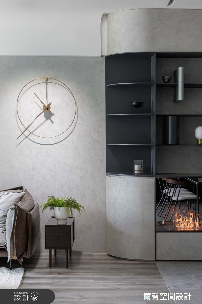 44坪新成屋(5年以下)＿現代風客廳案例圖片＿爾聲空間設計＿爾聲_浮光漾影之20