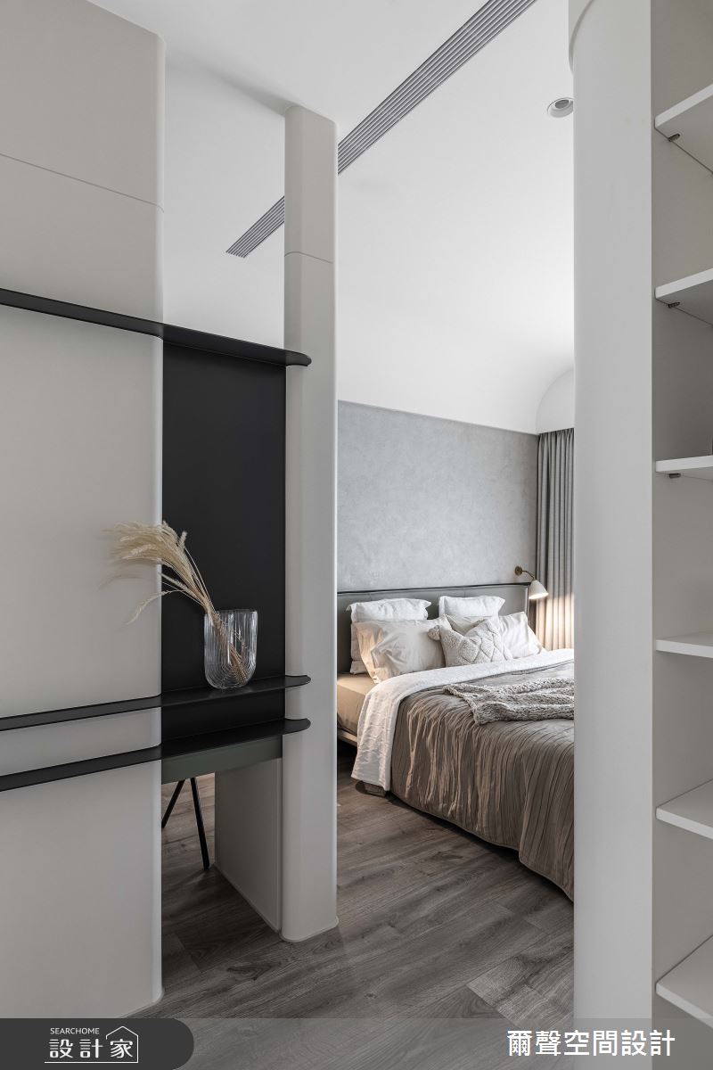 44坪新成屋(5年以下)＿現代風臥室案例圖片＿爾聲空間設計＿爾聲_浮光漾影之24