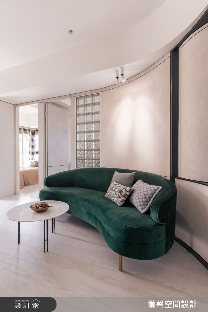 新成屋(5年以下)＿現代法式風客廳案例圖片＿爾聲空間設計＿爾聲_剛剛好之3