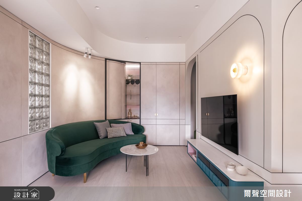 新成屋(5年以下)＿現代法式風客廳案例圖片＿爾聲空間設計＿爾聲_剛剛好之19