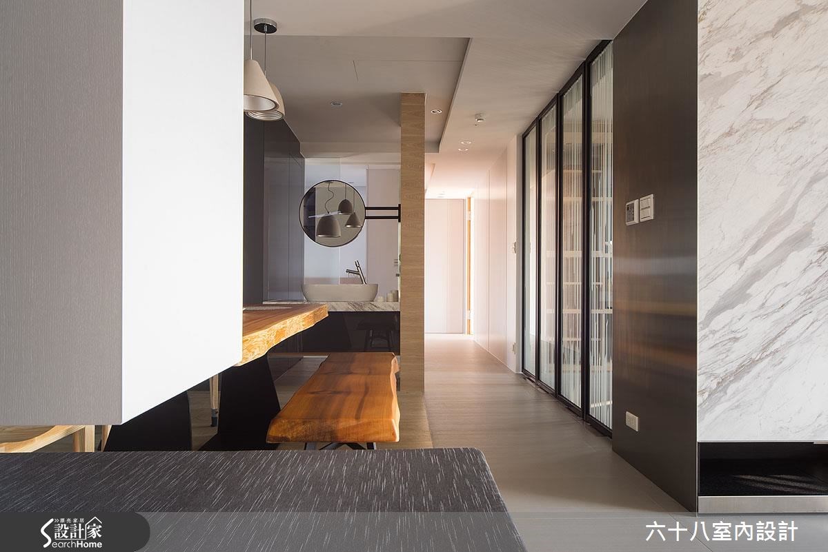 45坪新成屋(5年以下)＿混搭風走廊案例圖片＿六十八室內設計有限公司＿六十八_01之3
