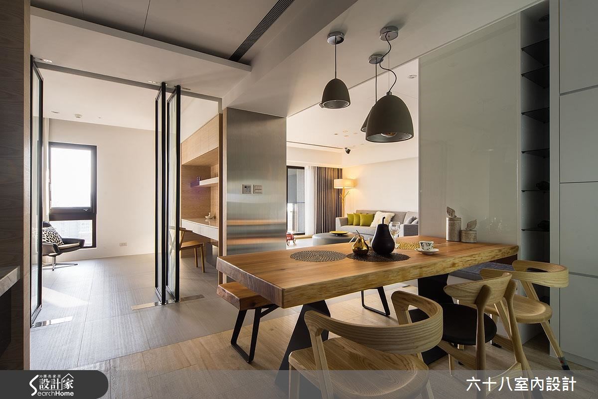45坪新成屋(5年以下)＿混搭風餐廳書房案例圖片＿六十八室內設計有限公司＿六十八_01之8