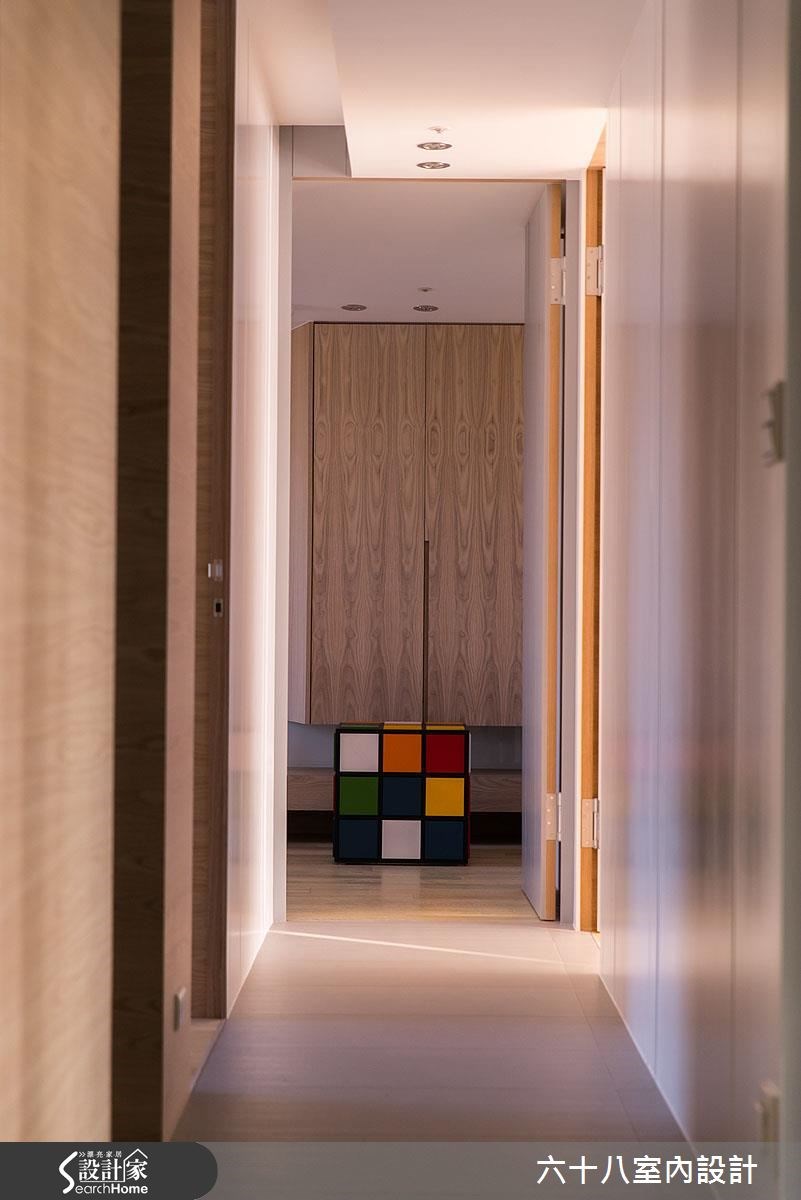 45坪新成屋(5年以下)＿混搭風走廊案例圖片＿六十八室內設計有限公司＿六十八_01之16