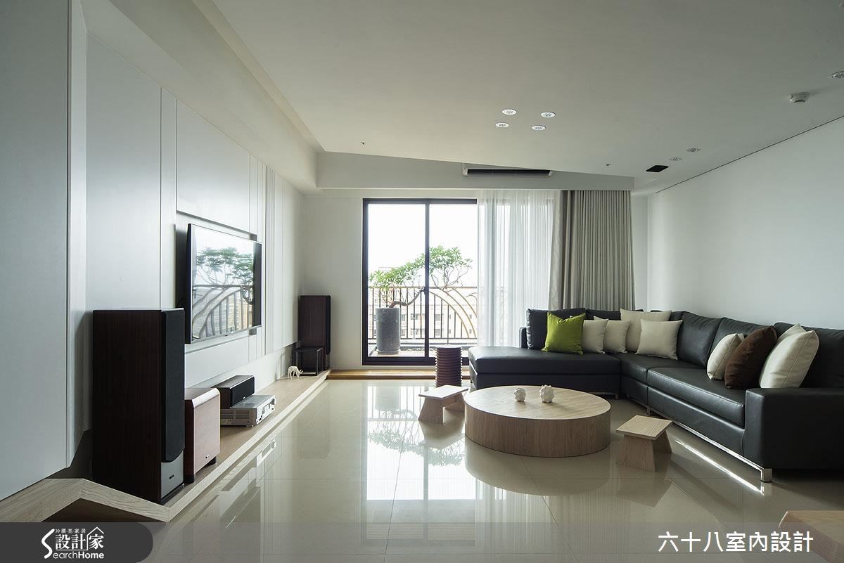 48坪新成屋(5年以下)＿混搭風客廳案例圖片＿六十八室內設計有限公司＿六十八_02之1
