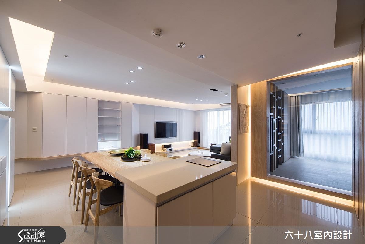 48坪新成屋(5年以下)＿混搭風餐廳吧檯案例圖片＿六十八室內設計有限公司＿六十八_02之4