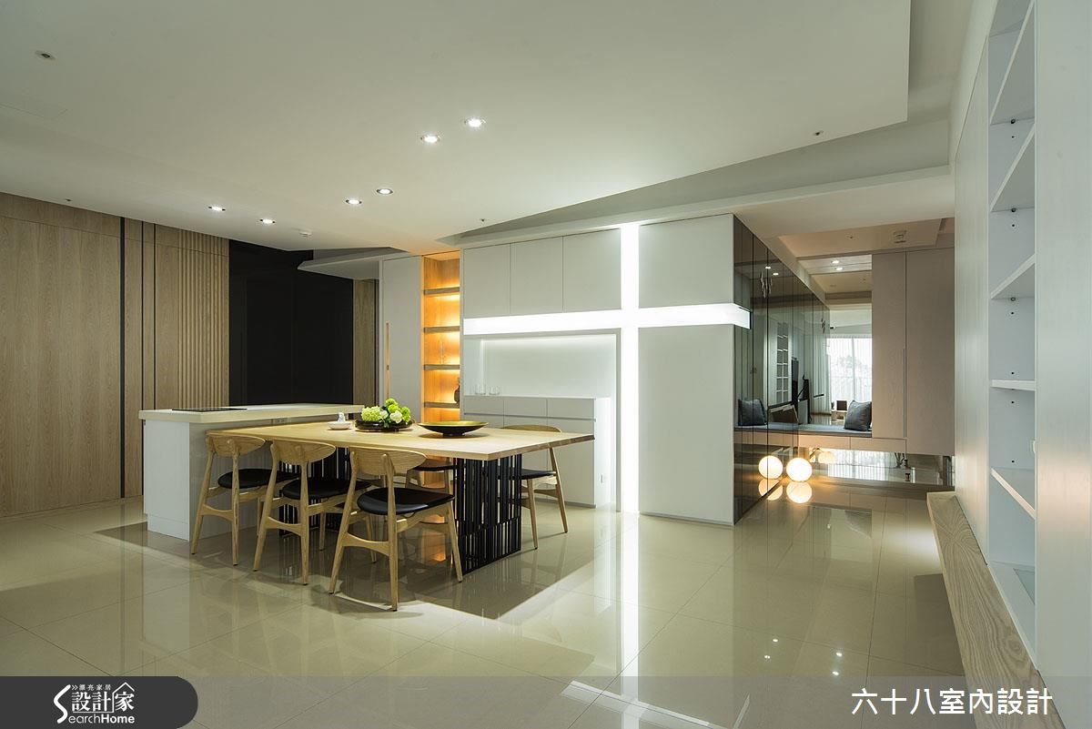 48坪新成屋(5年以下)＿混搭風餐廳吧檯案例圖片＿六十八室內設計有限公司＿六十八_02之7