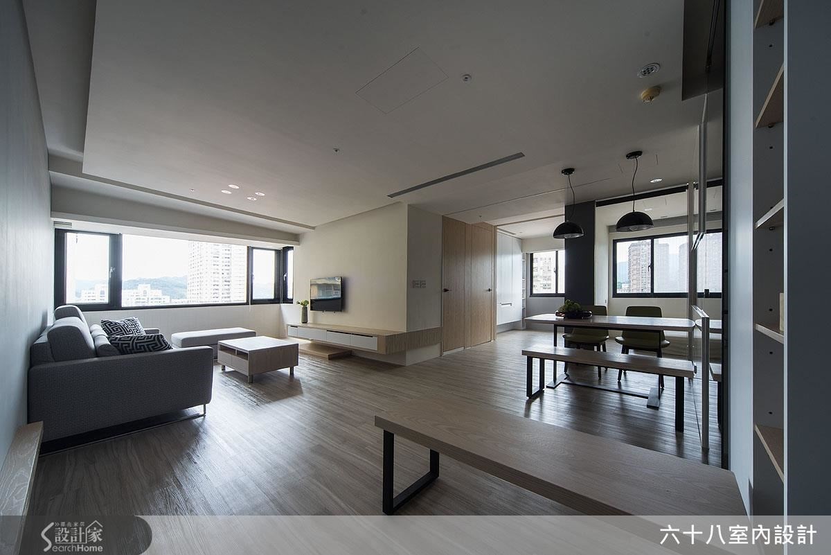 23坪老屋(16~30年)＿混搭風客廳餐廳案例圖片＿六十八室內設計有限公司＿六十八_07之2