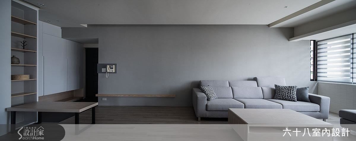 23坪老屋(16~30年)＿混搭風玄關客廳案例圖片＿六十八室內設計有限公司＿六十八_07之6