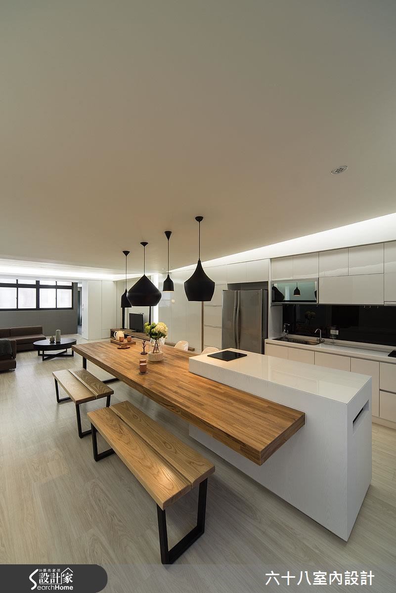 32坪中古屋(5~15年)＿混搭風餐廳廚房吧檯案例圖片＿六十八室內設計有限公司＿六十八_08之5