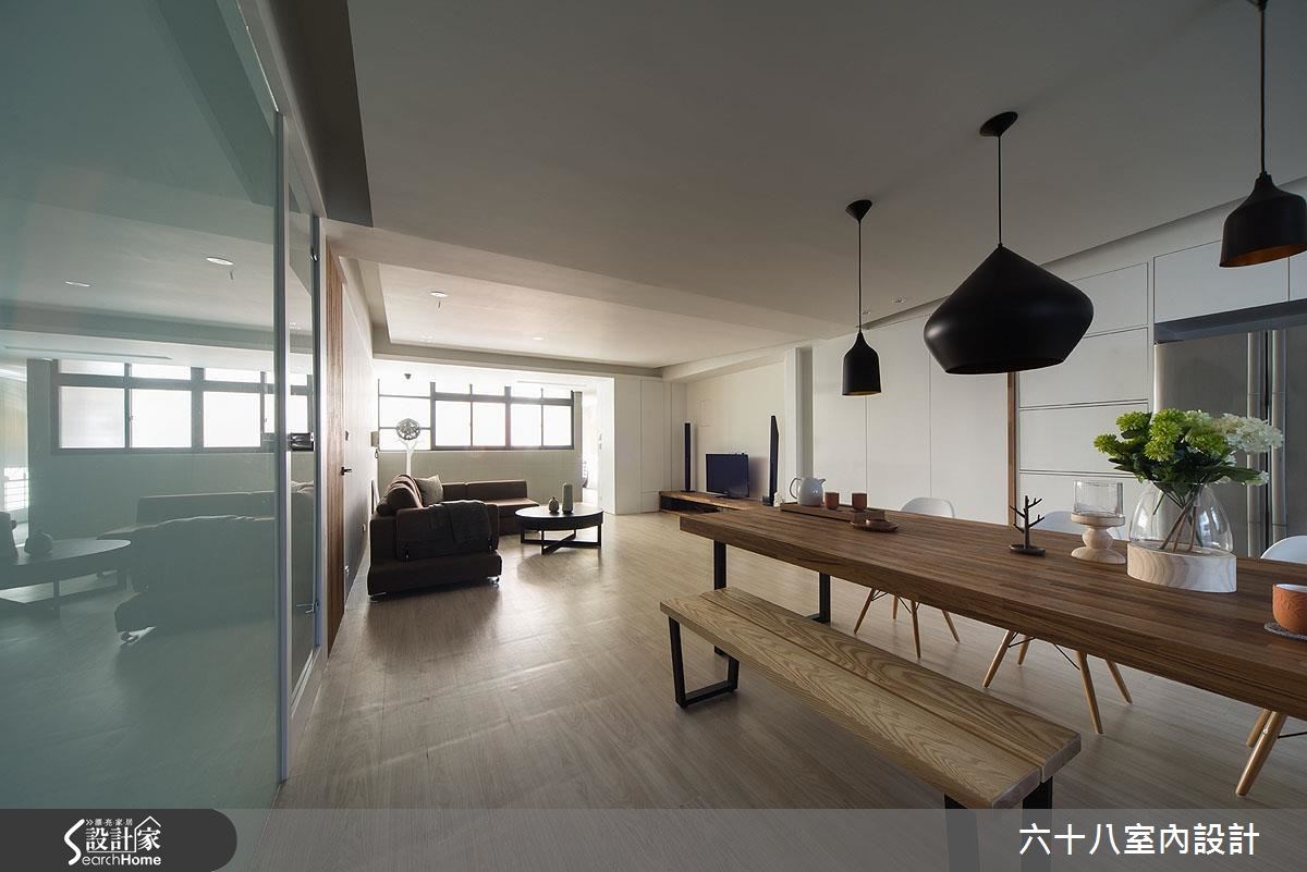 32坪中古屋(5~15年)＿混搭風客廳餐廳案例圖片＿六十八室內設計有限公司＿六十八_08之6