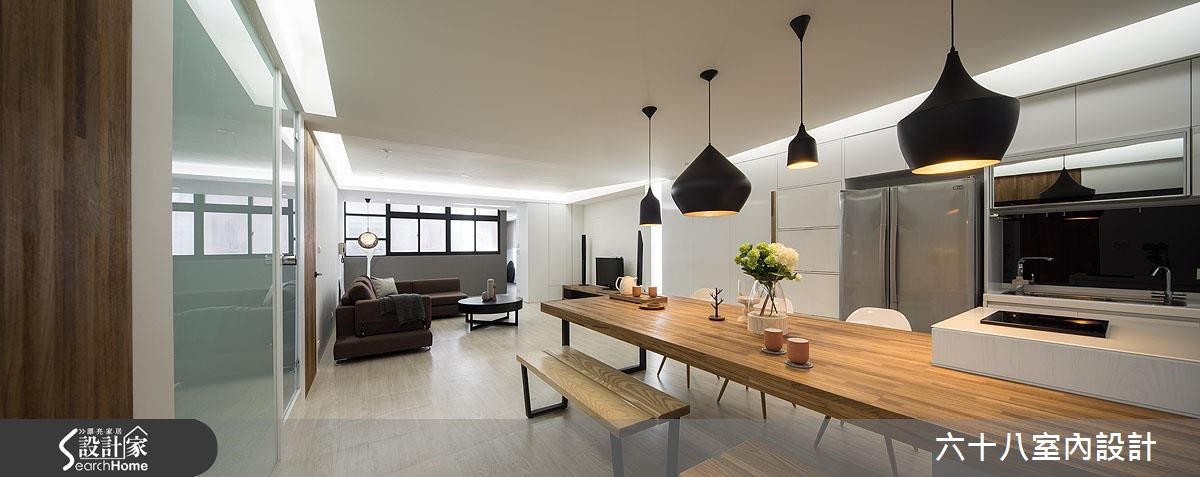 32坪中古屋(5~15年)＿混搭風客廳餐廳案例圖片＿六十八室內設計有限公司＿六十八_08之8