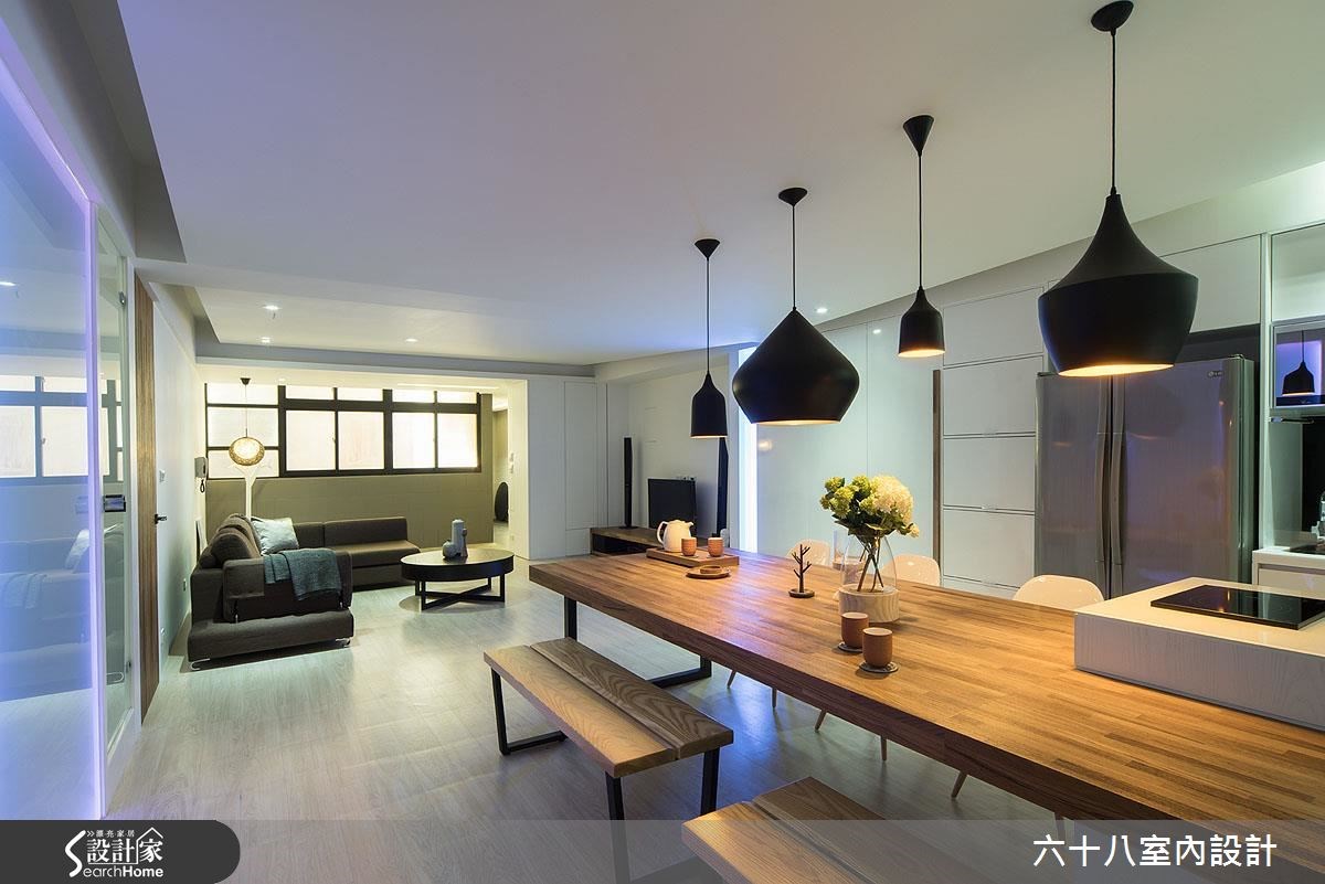 32坪中古屋(5~15年)＿混搭風客廳餐廳案例圖片＿六十八室內設計有限公司＿六十八_08之15