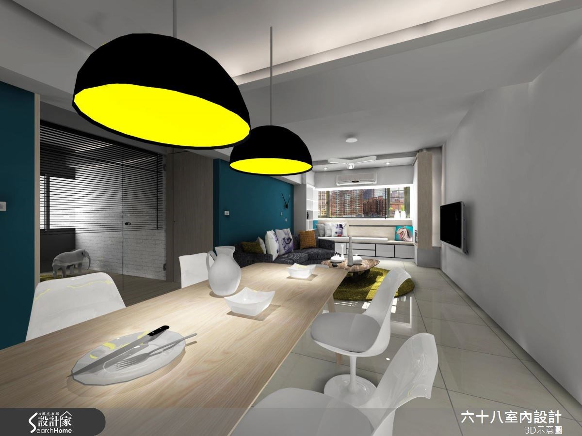 30坪中古屋(5~15年)＿混搭風餐廳案例圖片＿六十八室內設計有限公司＿六十八_10之1
